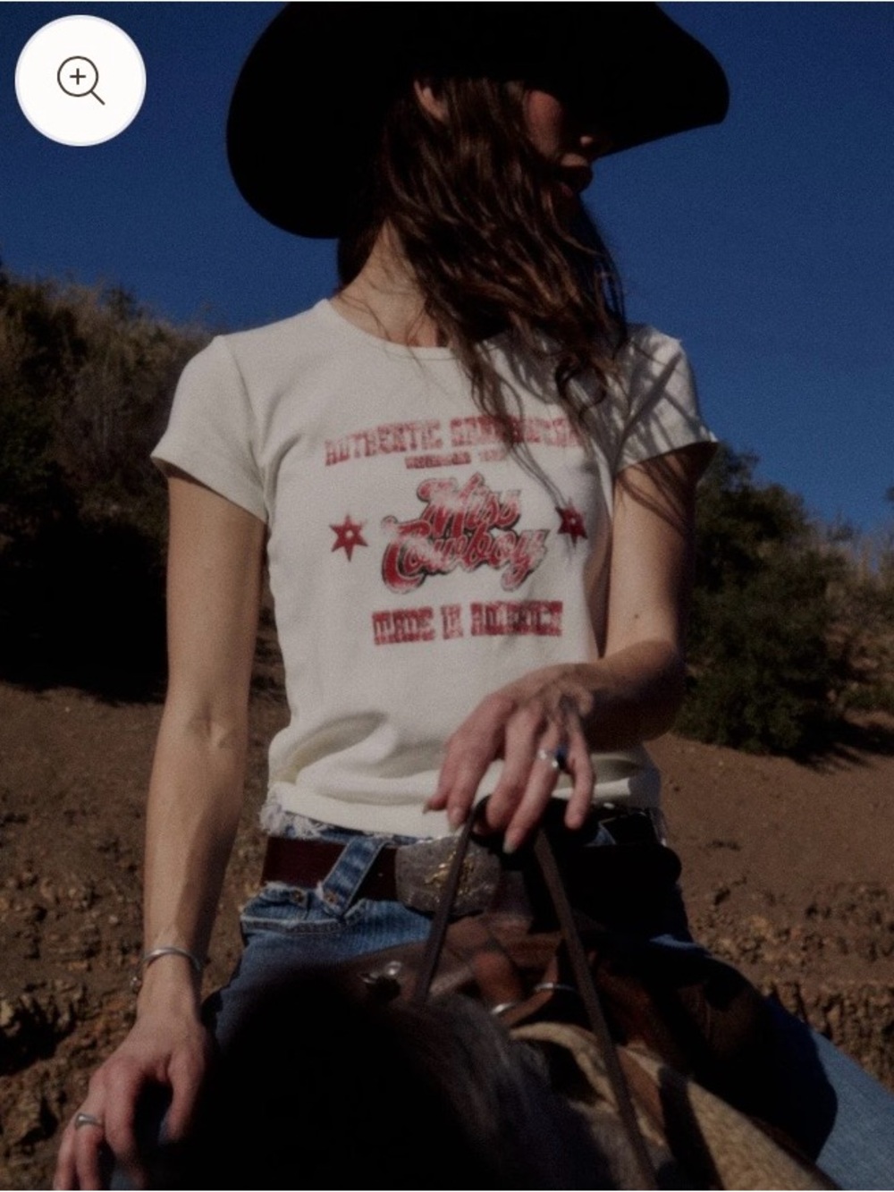 Women’s Miss America Miss Cowboy Short Sleeve T-shirt Medium 100% Cotton